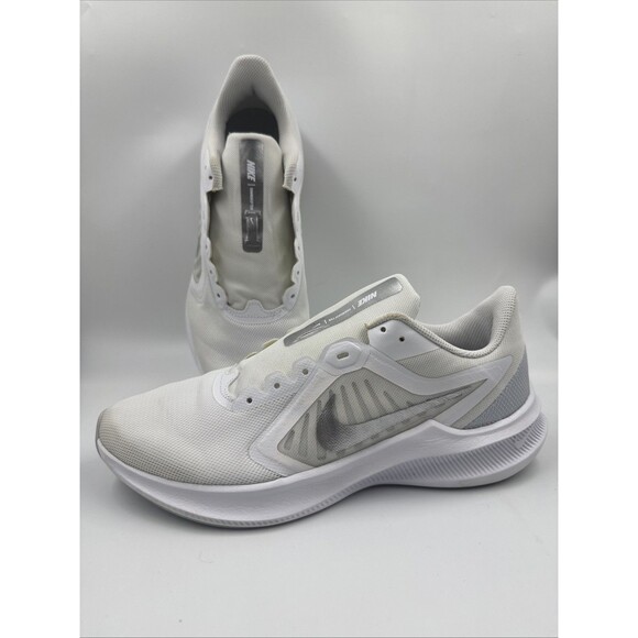 Nike Downshifter 10 Running Shoe Womens Size 11 White Gym Training Sneaker - Picture 1 of 16